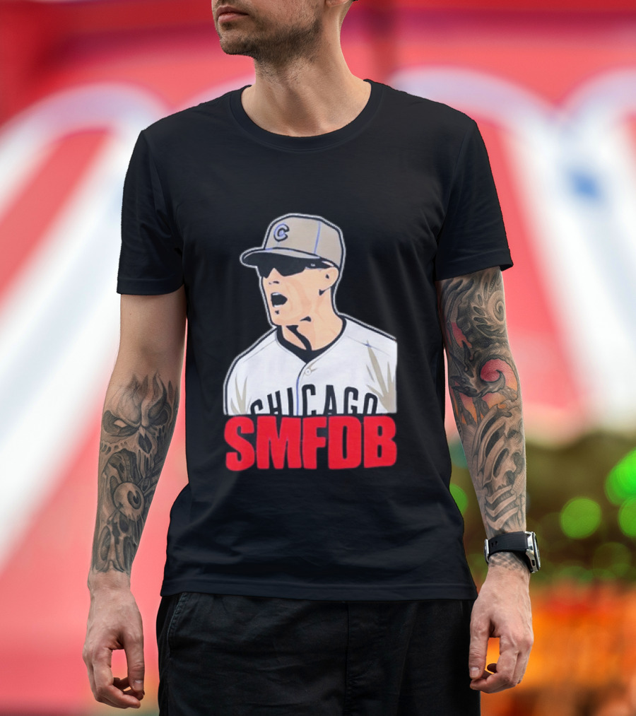 Chicago Cubs SMFDB Manager Yelling Iconic Baseball Team Fan T-Shirt