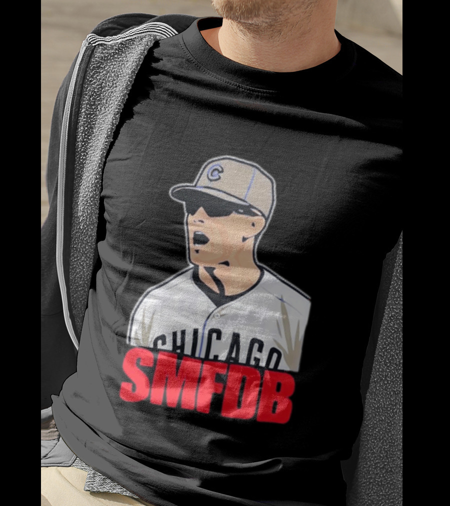 Chicago Cubs SMFDB Manager Yelling Iconic Baseball Team Fan T-Shirt