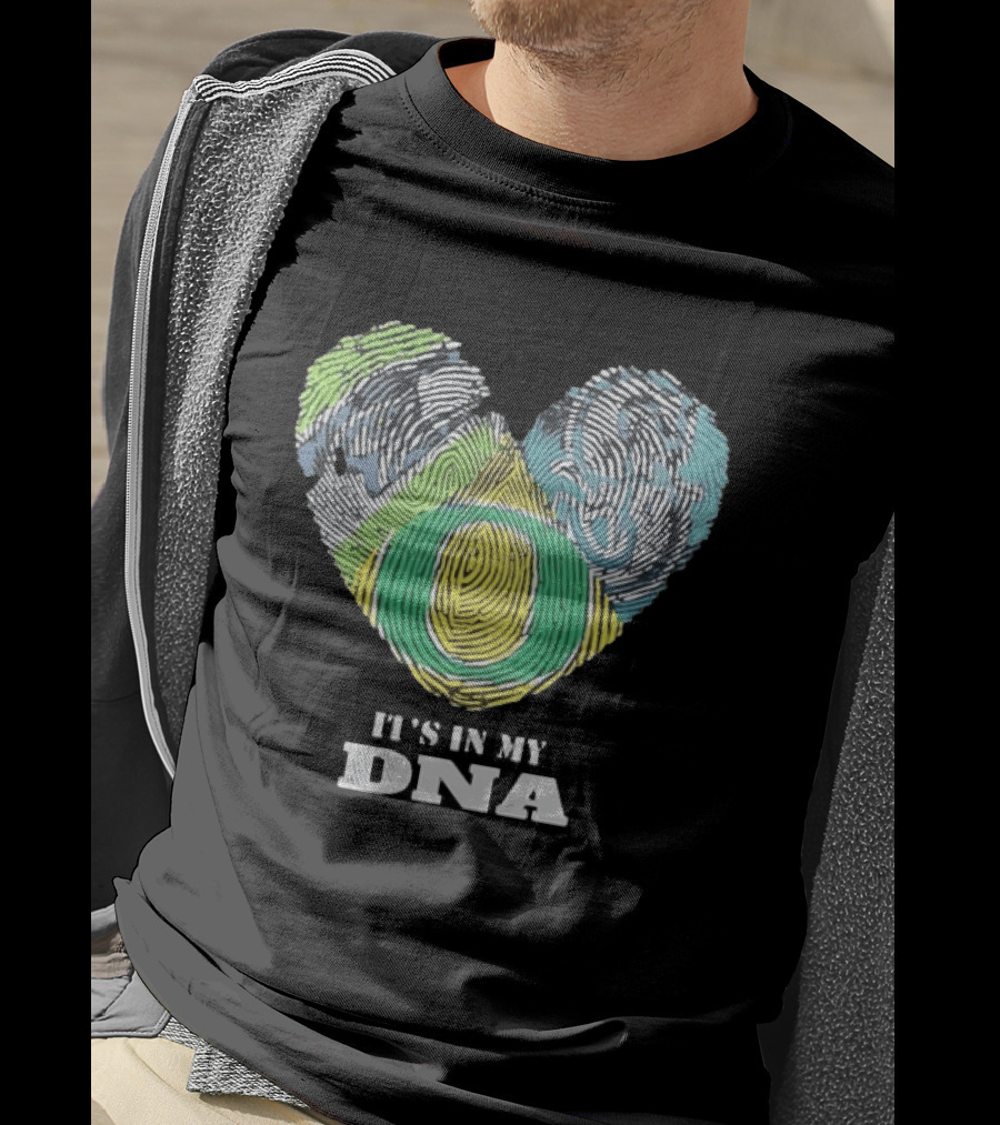 Oregon Ducks It's In My DNA Fingerprint Heart T-Shirt