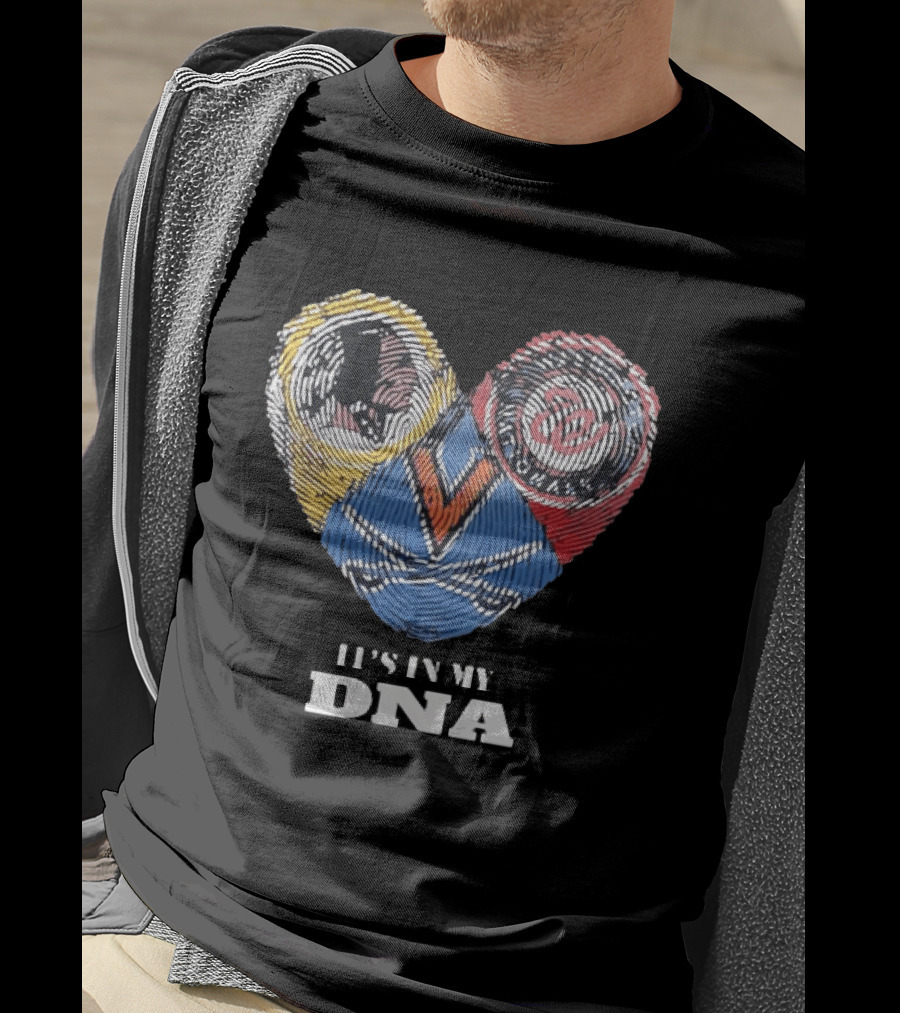 Virginia Cavaliers It's In My DNA Unique Fingerprint T-Shirt