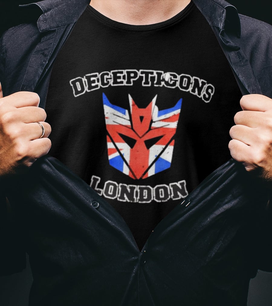 Decepticons London Union Jack Transformers T-Shirt