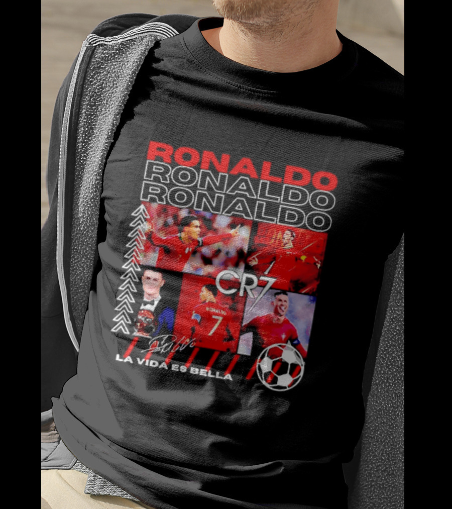 Ronaldo CR7 Portugal La Vida Es Bella T-Shirt