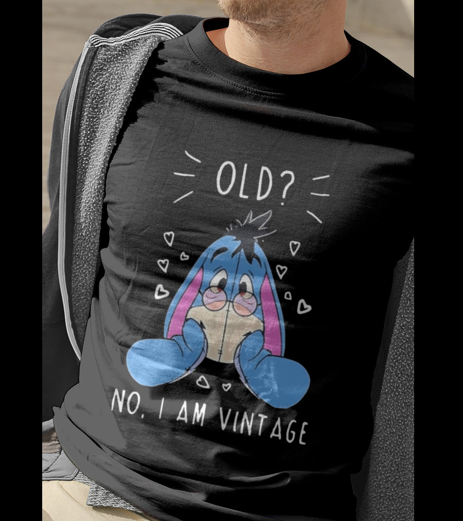 Old No I Am Vintage Disney Eeyore Wearing Glasses T-Shirt