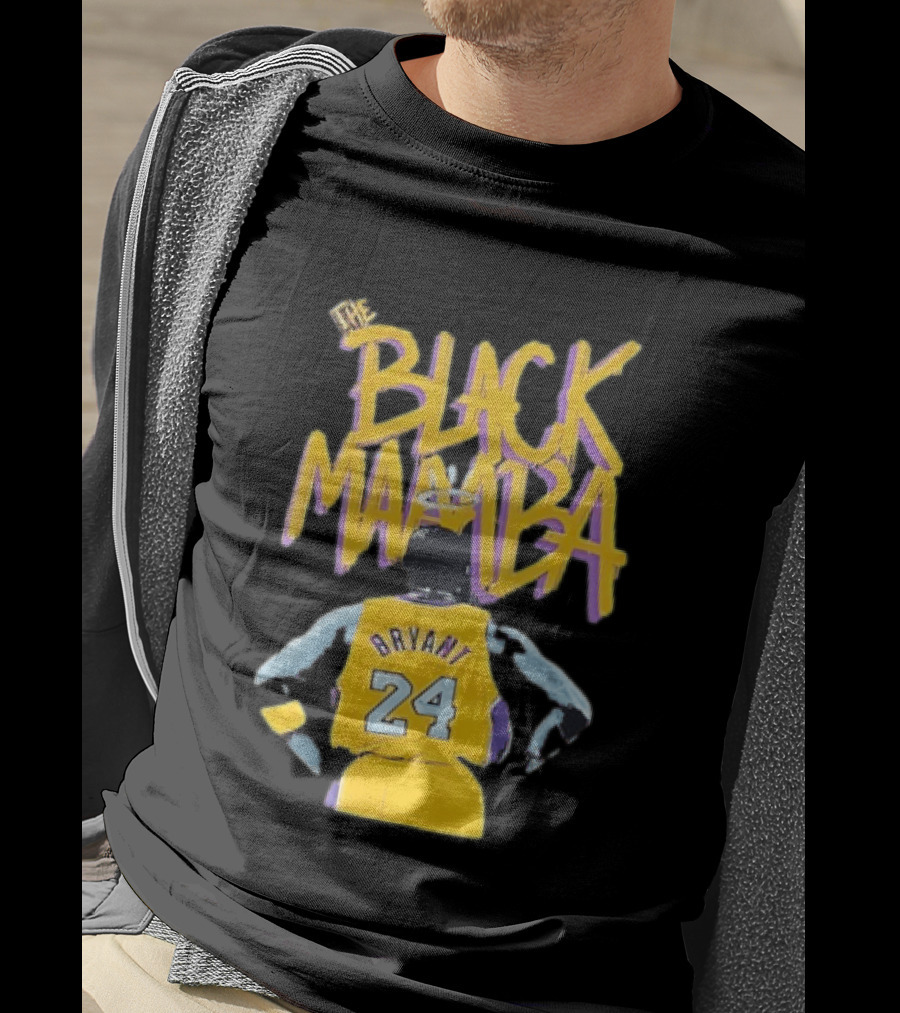 The Black Mamba Bryant 24 Los Angeles Lakers T-Shirt