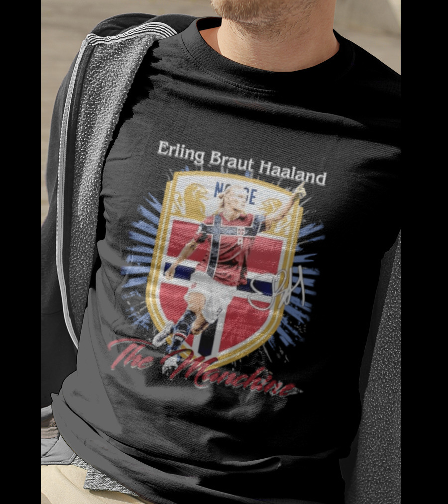 Erling Braut Haaland Norway National Team The Manchine Norway T-Shirt