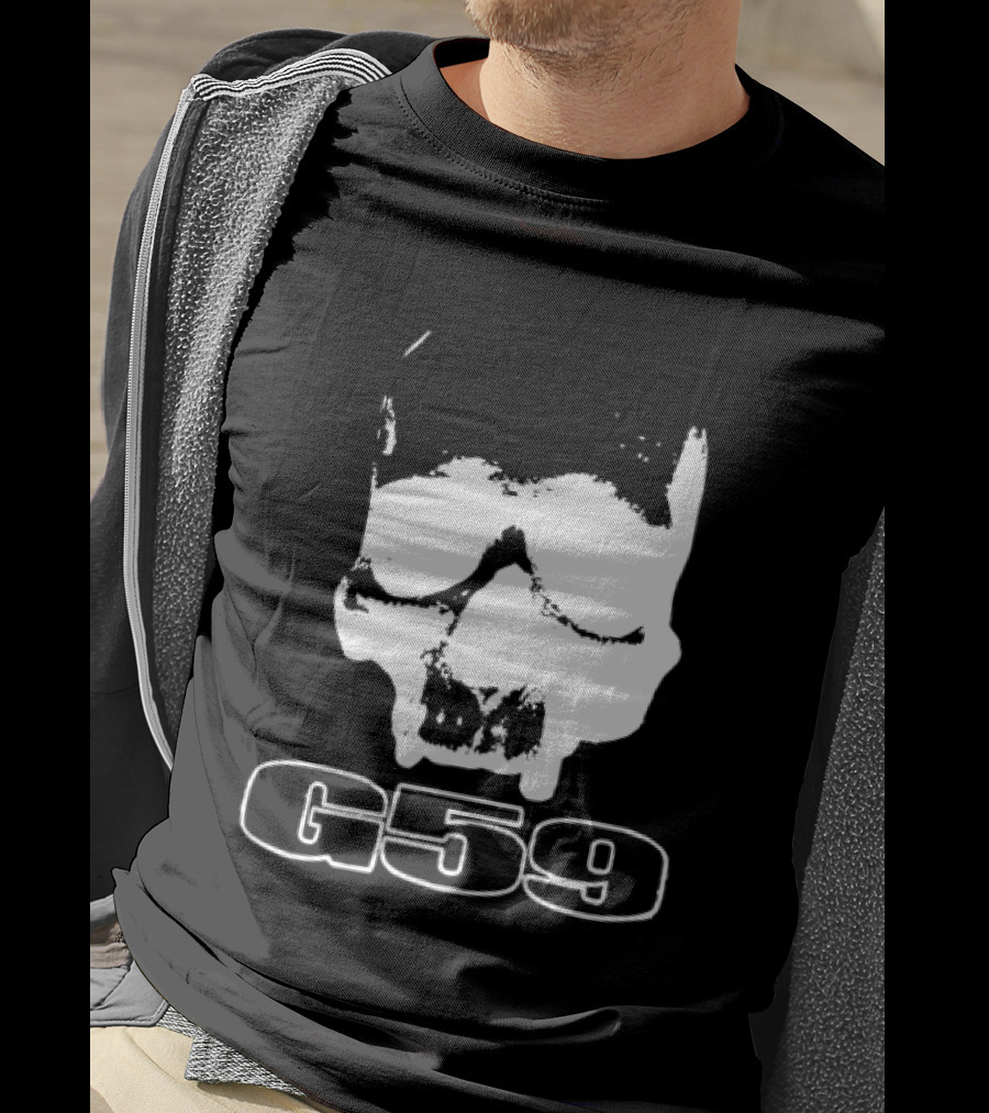 G59 Skull Black Graphic With Skull T-Shirt