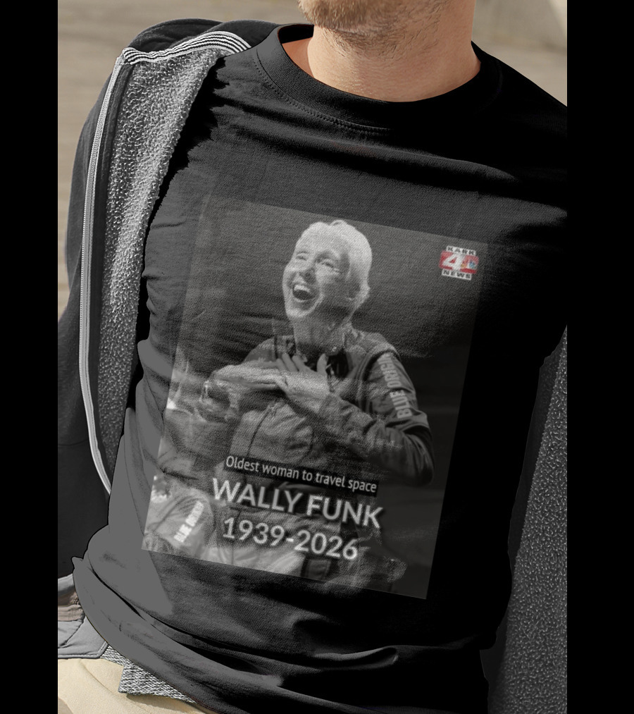 Wally Funk 1939 2026 Oldest Woman To Travel Space Blue Origin T-Shirt