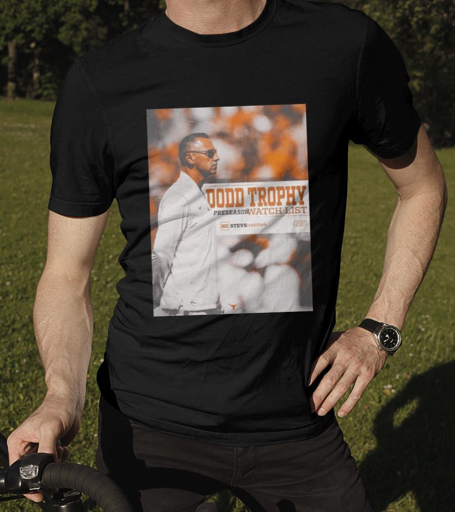 Dodd Trophy Preseason List Steve Sarkisian 2026 Texas Football T-Shirt