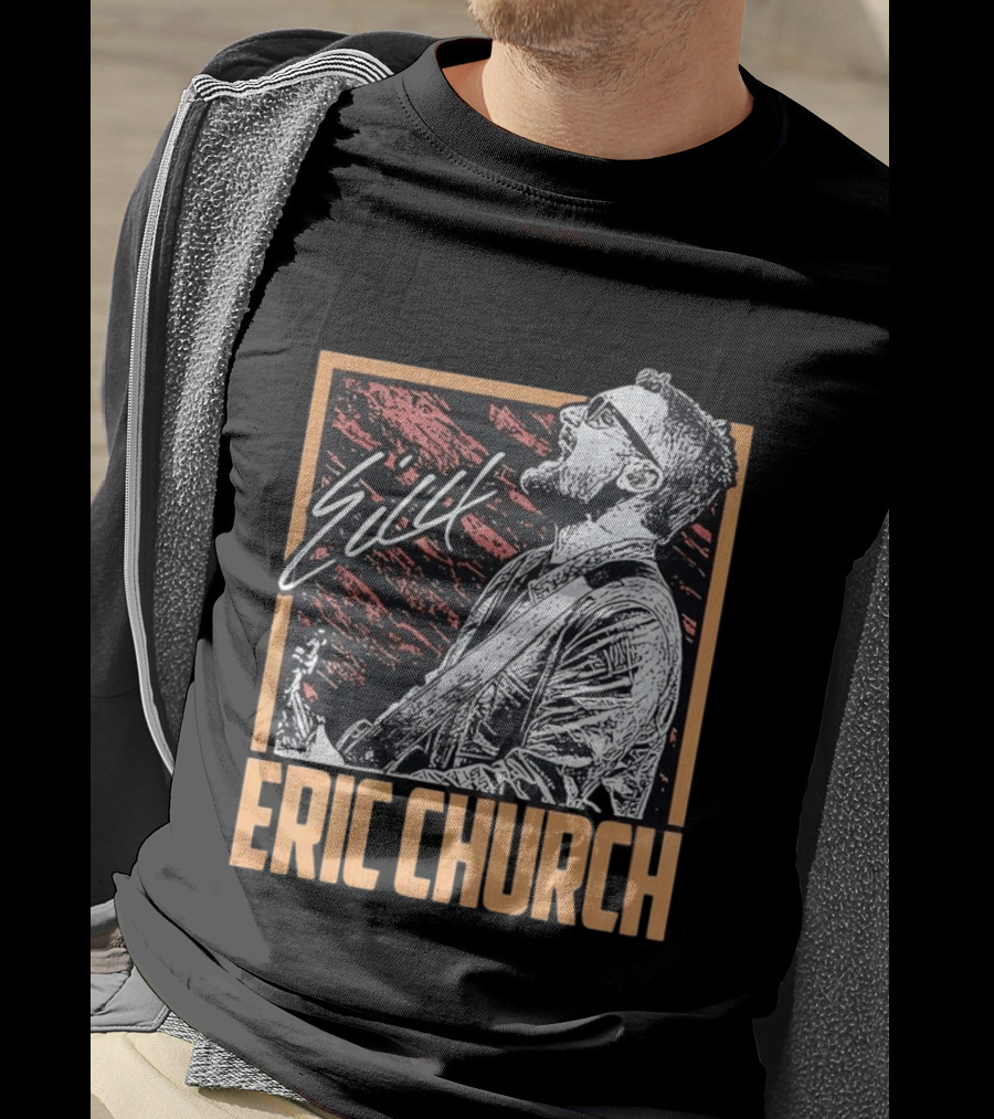 Sick Eric Church Live Singing Performance T-Shirt