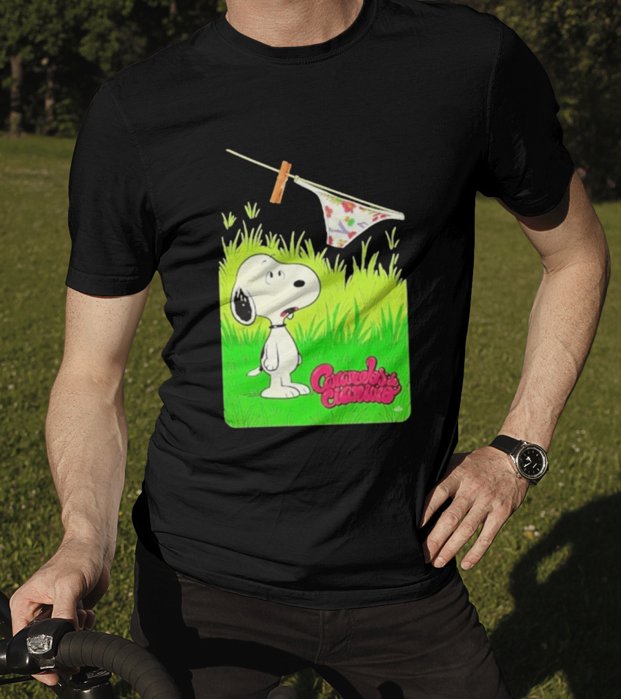 Snoopy Caramelos De Cianuro En Español Classic Cartoon And Rock Band Fusion T-Shirt