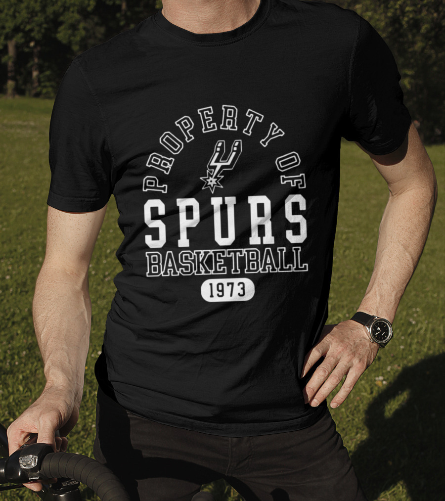 Property Of Spurs Basketball 1973 T-Shirt