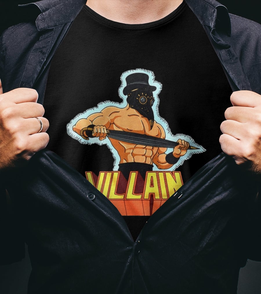 Villain Plague Doctor Warrior With Sword T-Shirt