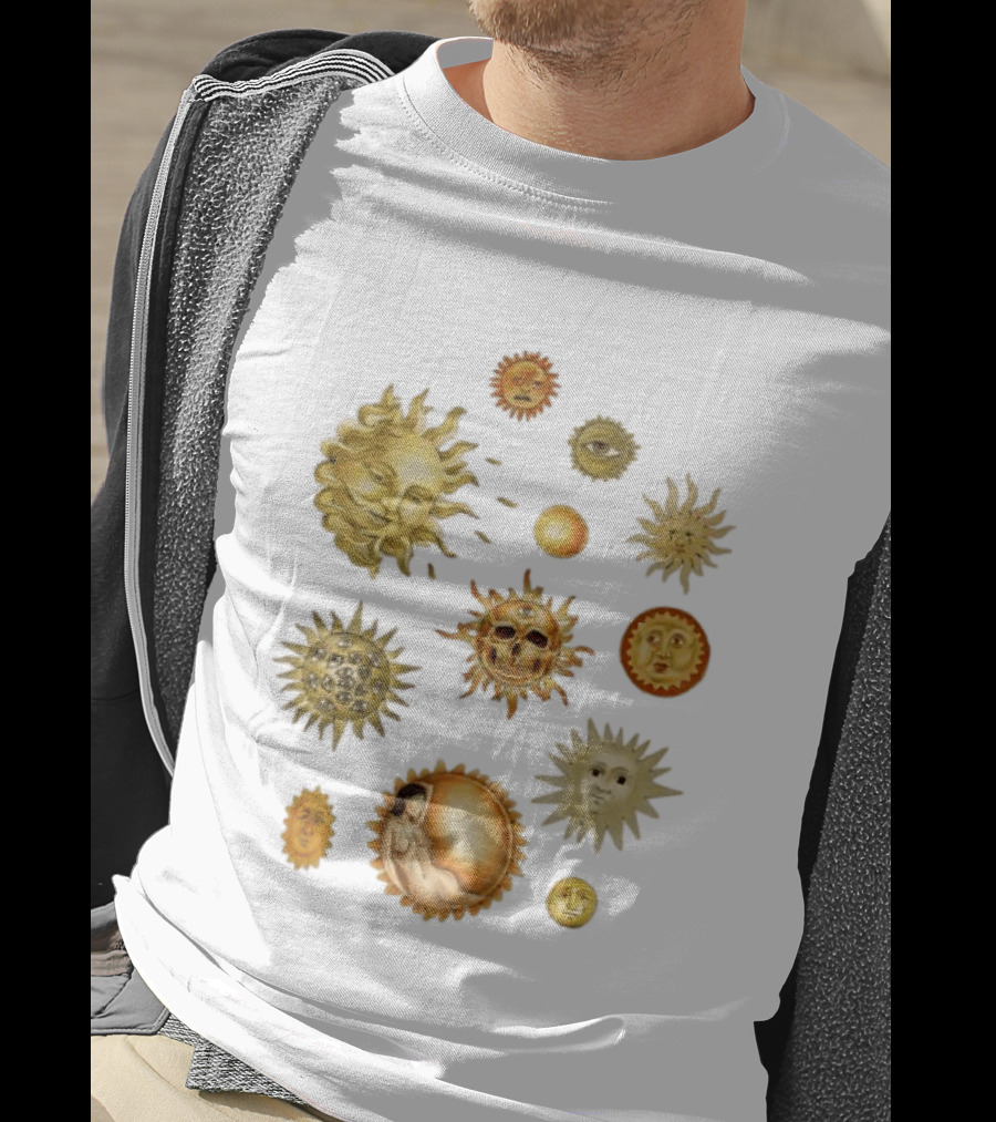 Celestial Sun Orbs Alchemy Mystic Symbols Occult Mystical T-Shirt
