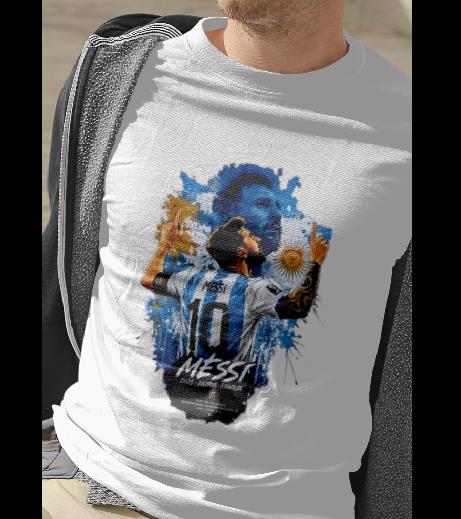 Messi Dios Patria Familia Argentina Football 10 Pointing To The Sky T-Shirt