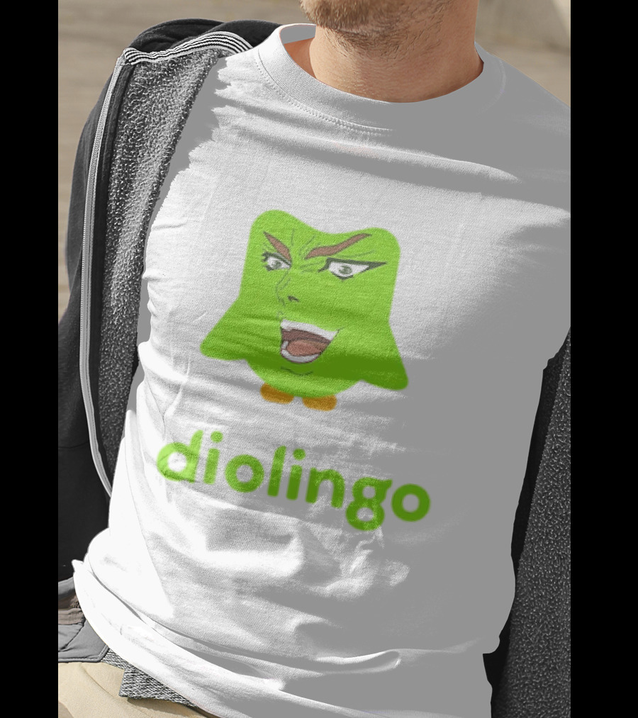 Diolingo Duolingo Owl Dio Brando Meme JoJo's Bizarre Adventure T-Shirt