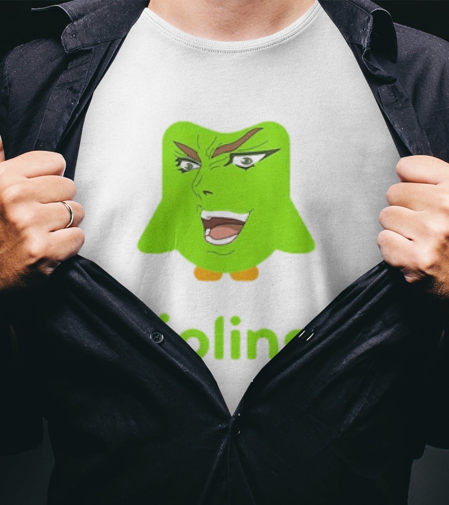 Diolingo Duolingo Owl Dio Brando Meme JoJo's Bizarre Adventure T-Shirt