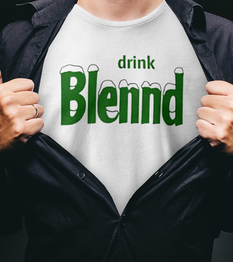 Refresh Your Routine Drink Blennd Green T-Shirt