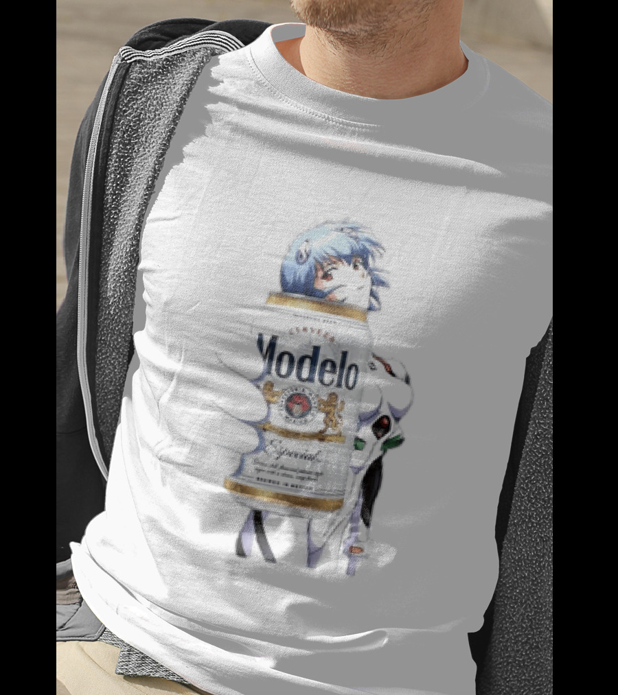 Rei Ayanami Modelo Especial Beer Neon Genesis Evangelion T-Shirt