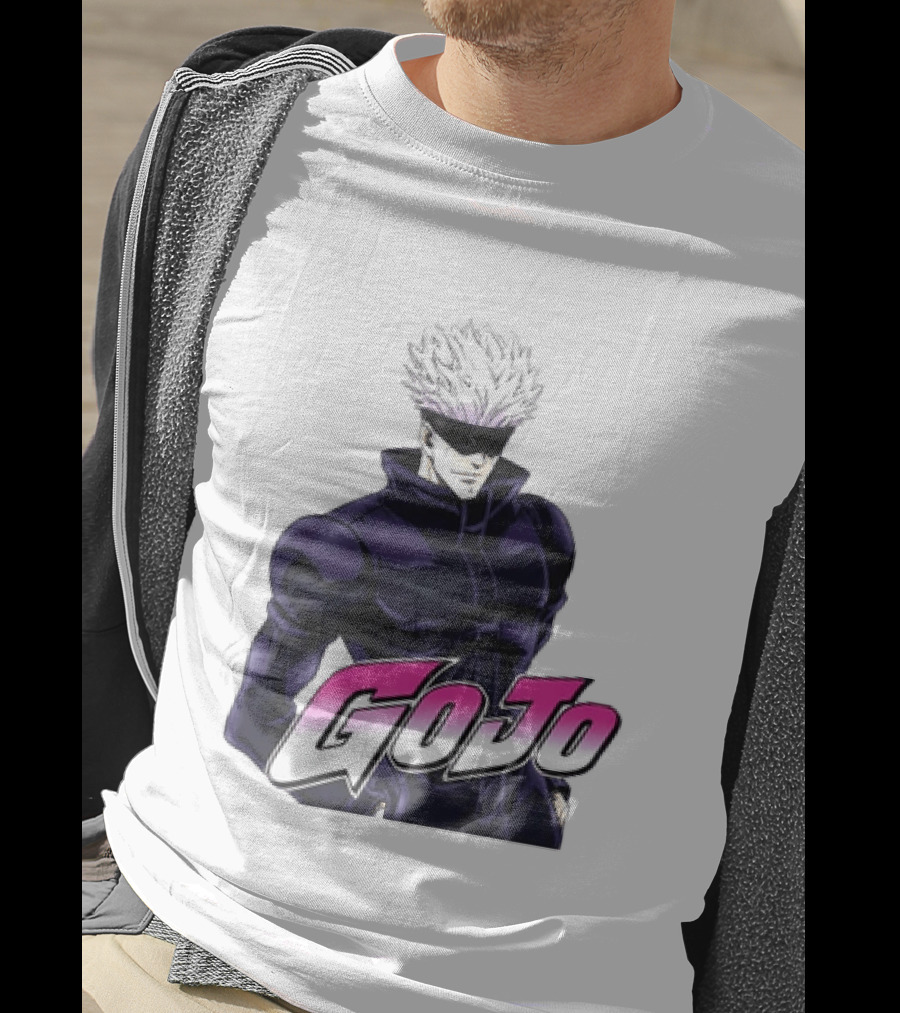 Satoru Gojo Jujutsu Kaisen Anime Crossover Jojo T-Shirt