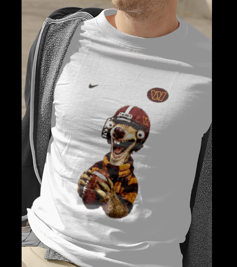 Sid The Sloth Washington Commanders Football Helmet Nike T-Shirt