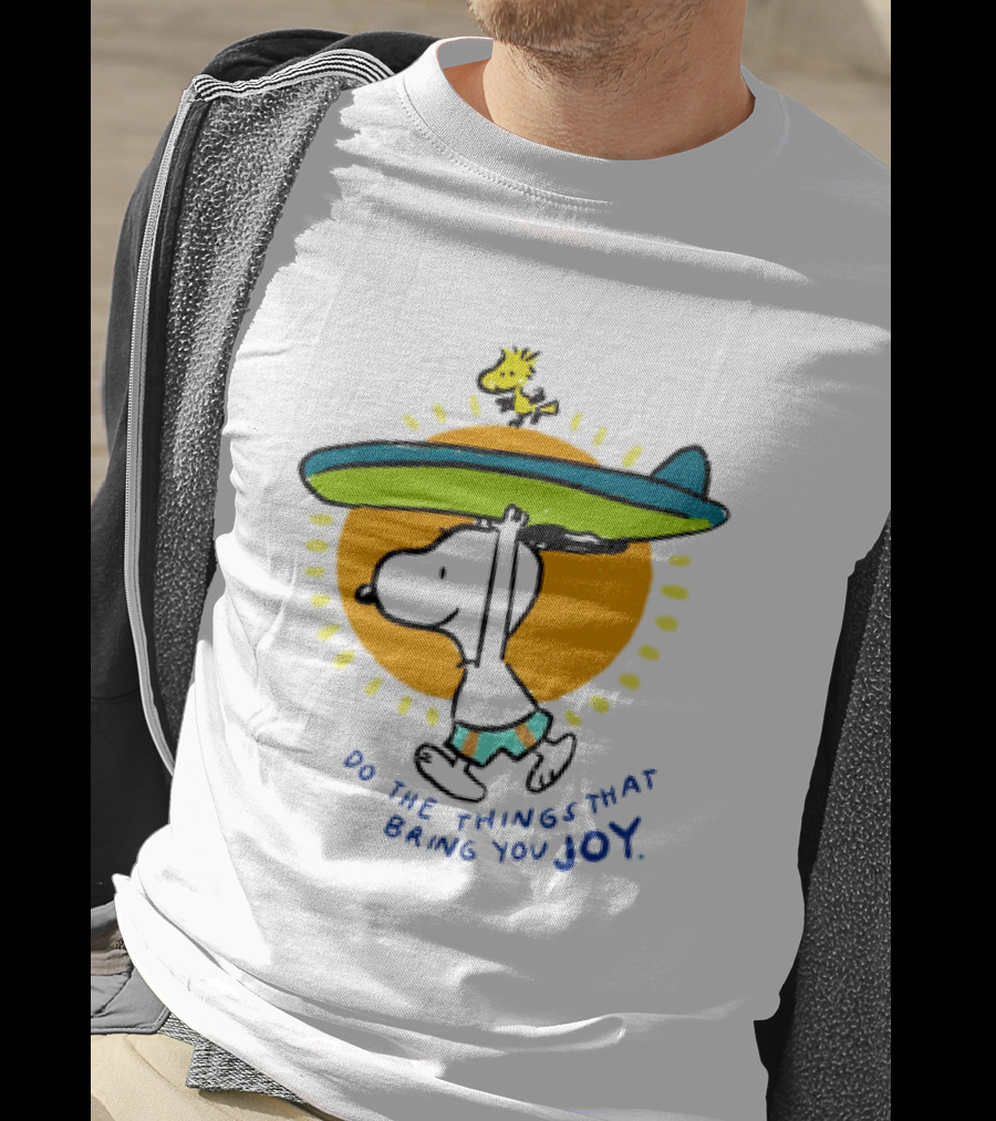 Snoopy And Woodstock Surfing Do The Things That Bring You Joy T-Shirt
