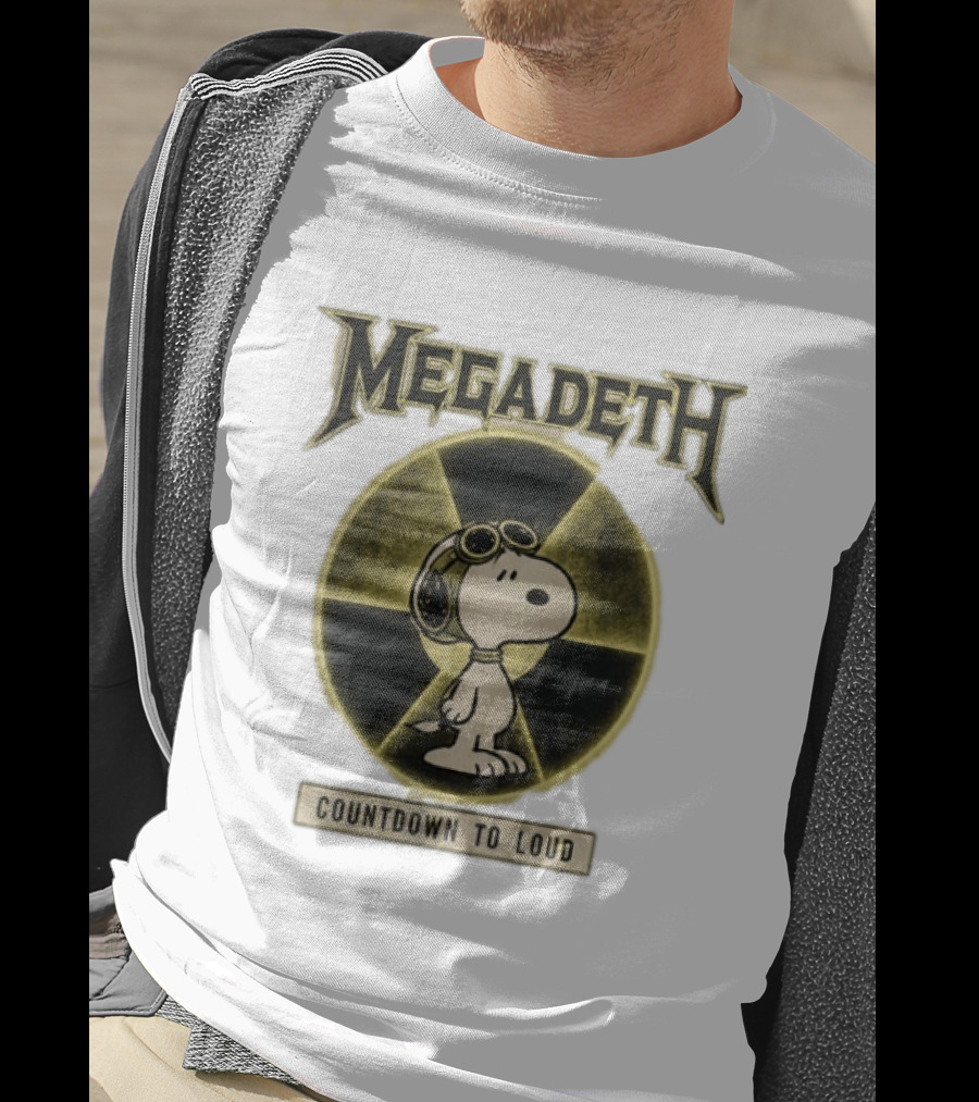 Snoopy MEgadeth Countdown To Loud T-Shirt