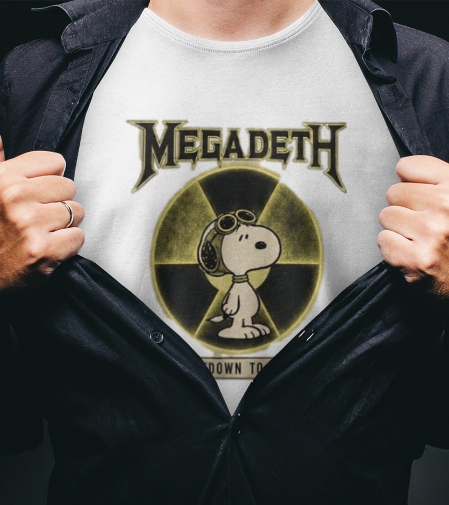 Snoopy MEgadeth Countdown To Loud T-Shirt
