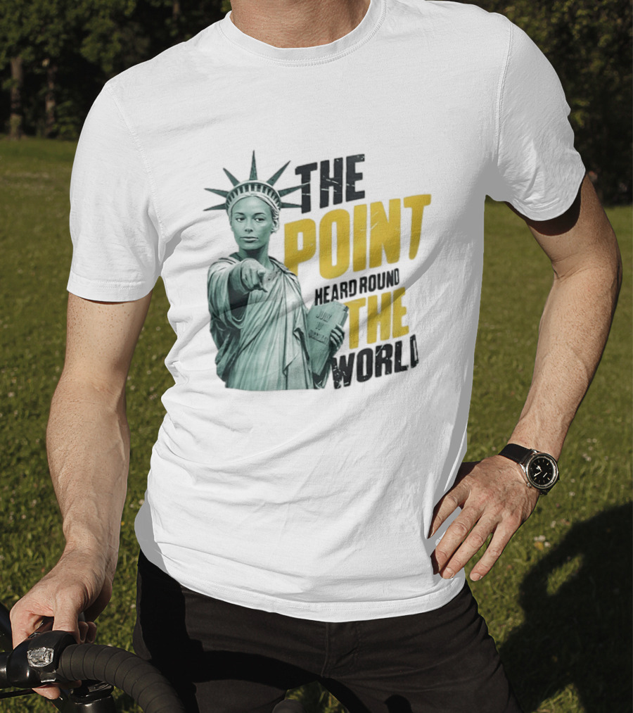 The Point Heard Round The World Statue Of Liberty Sophie Cunningham Indiana Fever T-Shirt