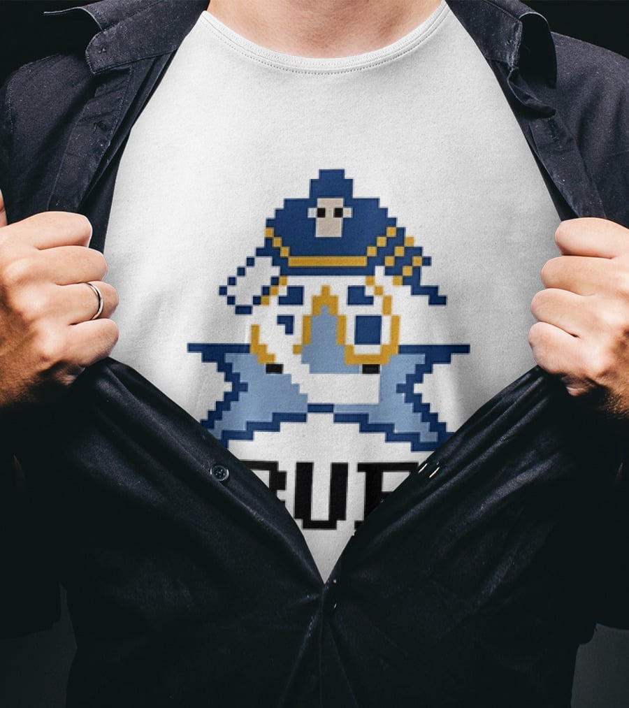 Pixelated Buffalo BUF Hockey Retro Game T-Shirt