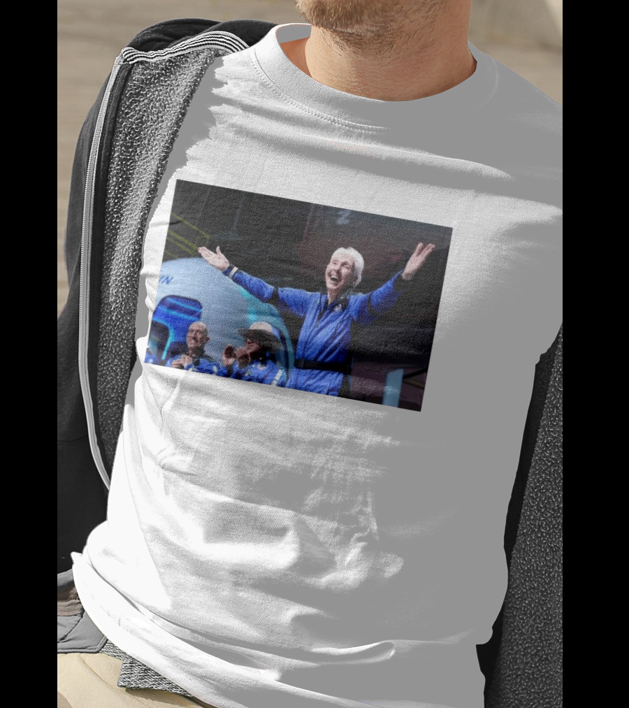 Wally Funk Age Record Space Travel Blue Origin Crew Celebration T-Shirt
