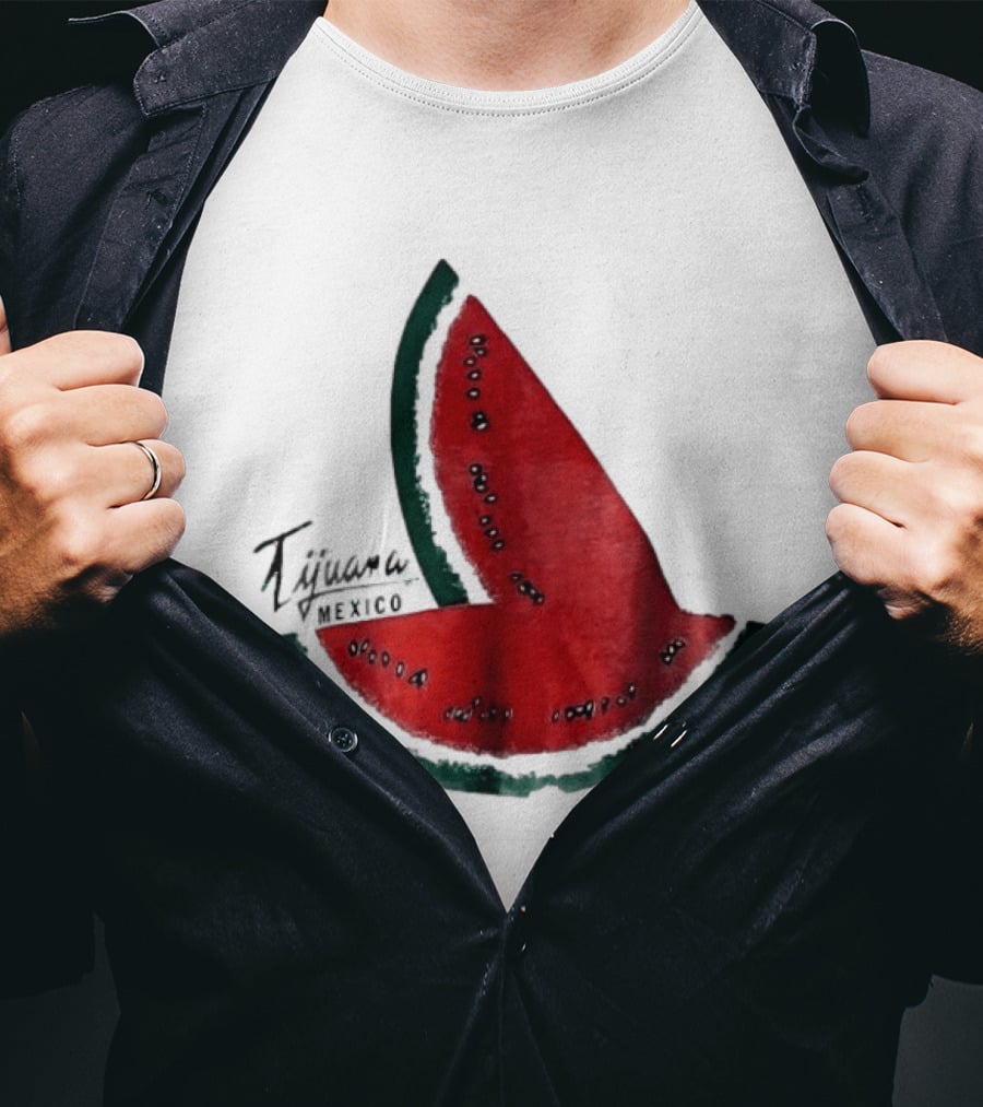 Tijuana Mexico Watermelon Summer Snack Souvenir T-Shirt