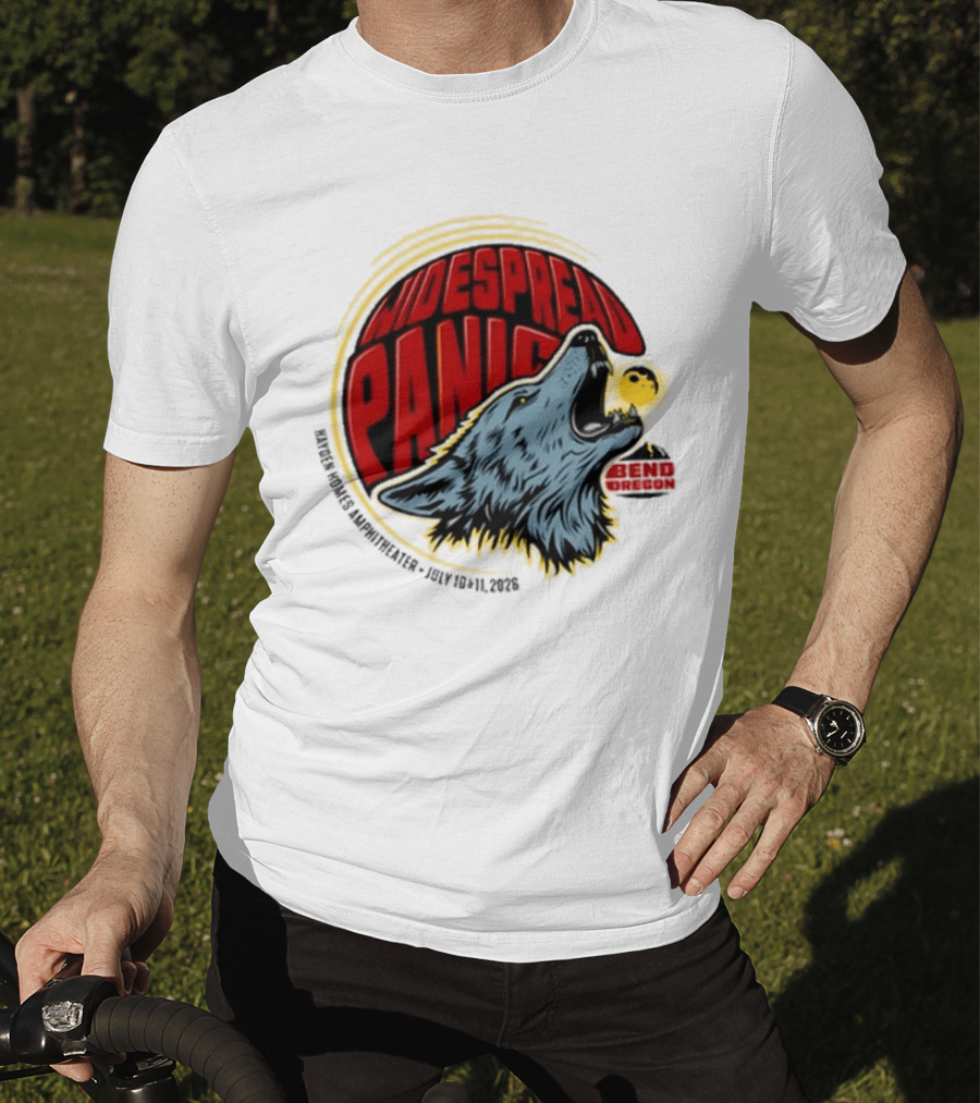 Widespread Panic Bend OR July 10 11 2026 Tour Wolf Image T-Shirt