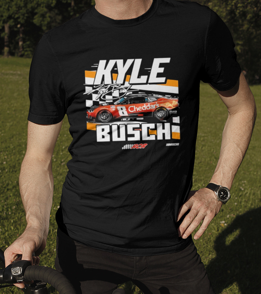 Kyle Busch Cheddar's NASCAR 8 Richard Childress Racing RCR T-Shirt