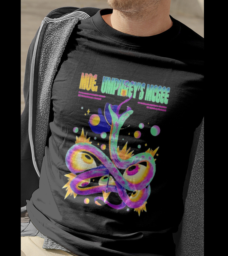 Moe. Umphrey's McGee July 2026 Tour Psychedelic Spiral T-Shirt