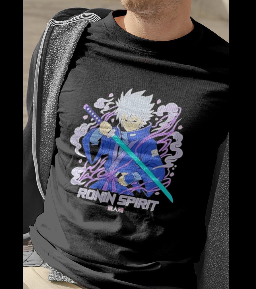 Ronin Spirit Anime Samurai Warrior Katana Manga T-Shirt