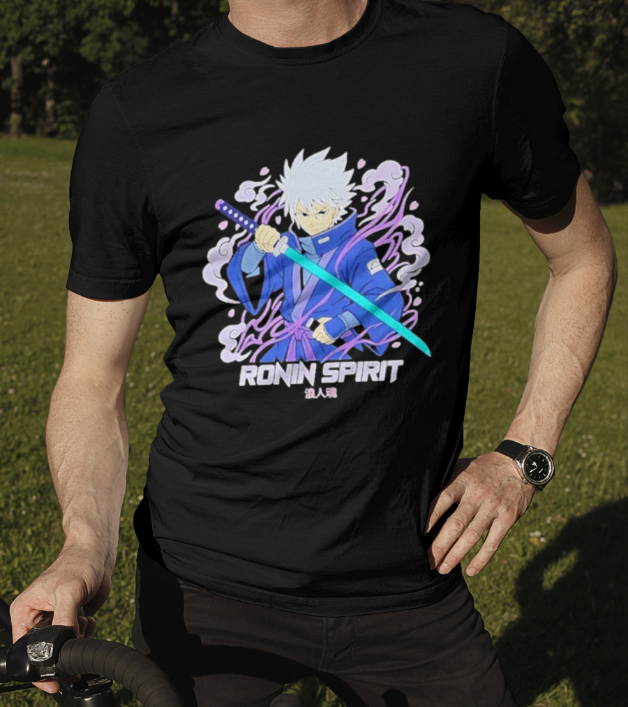 Ronin Spirit Anime Samurai Warrior Katana Manga T-Shirt