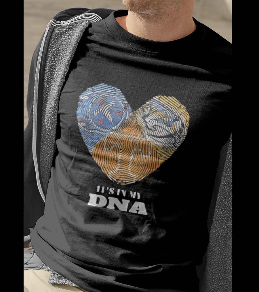Tennessee Volunteers Heart It's In My DNA Fingerprint T-Shirt