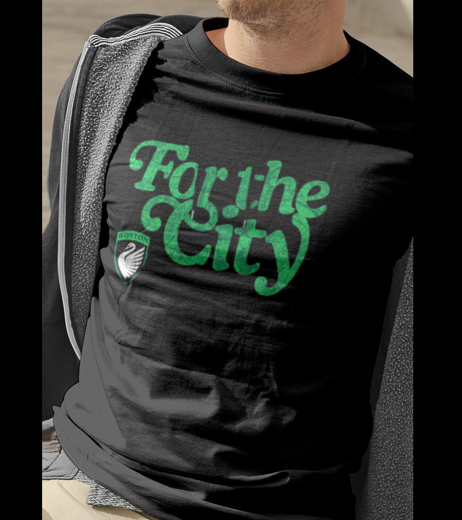Boston Legacy FC For The City Green Swan T-Shirt