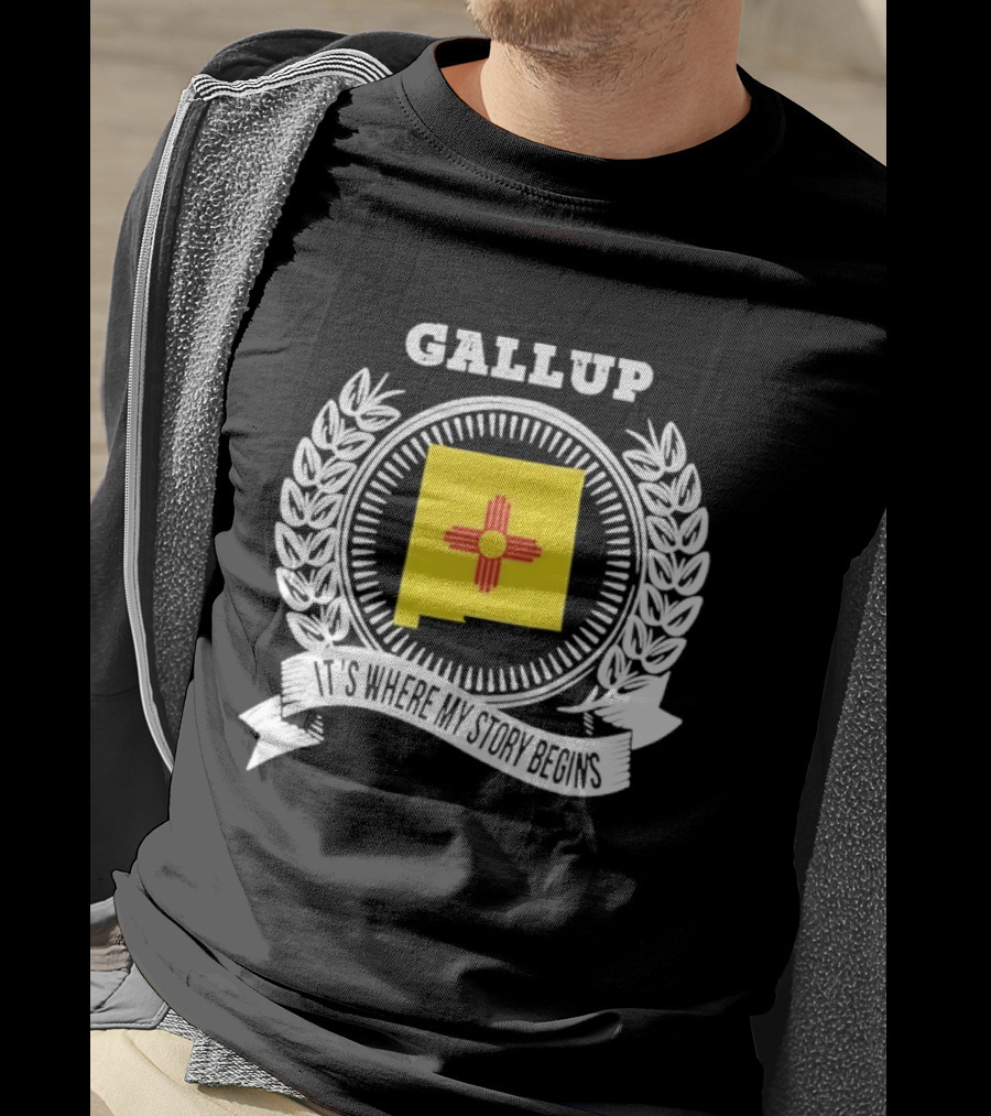 Gallup New Mexico Zia Symbol It's Where My Story Begins T-Shirt