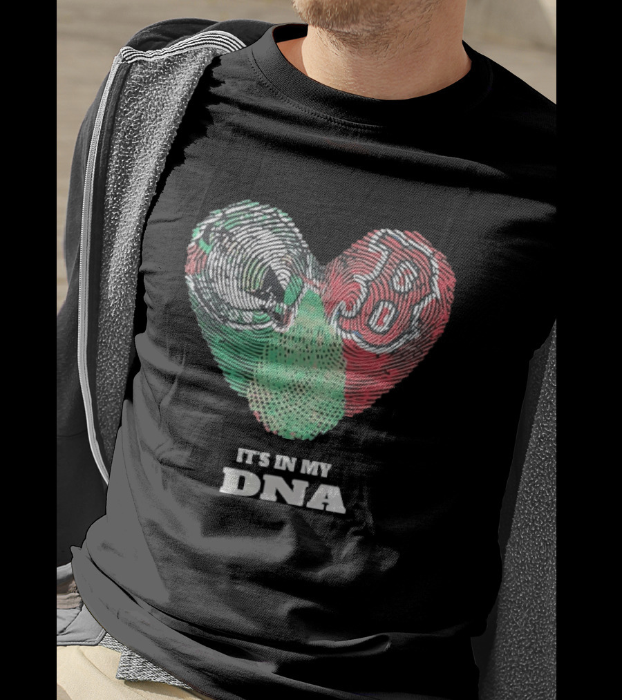 It’s In My DNA Heart Flag T-Shirt