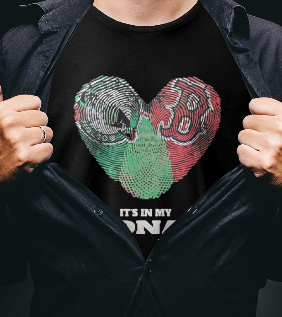 It’s In My DNA Heart Flag T-Shirt