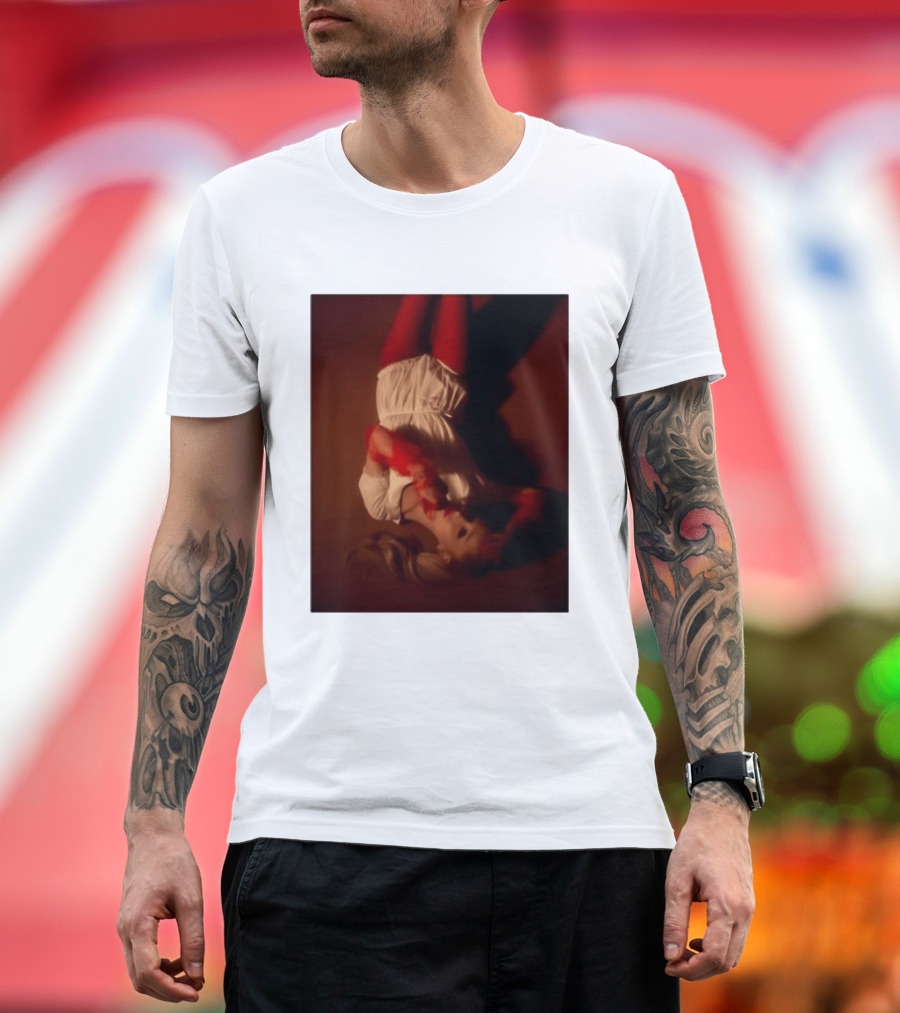 Ariana Grande Red And White Eternal Sunshine Aesthetic T-Shirt