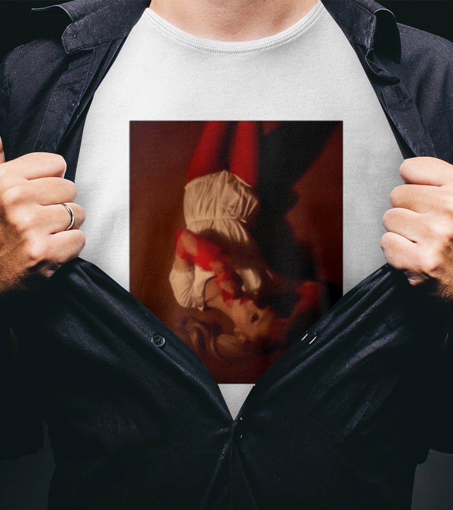 Ariana Grande Red And White Eternal Sunshine Aesthetic T-Shirt