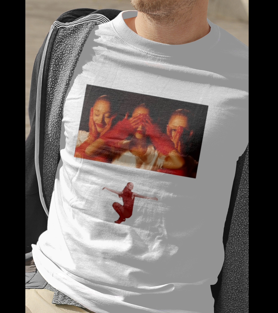 Ariana Grande Eternal Sunshine Red Gloves Three Faces Pose Music Album T-Shirt