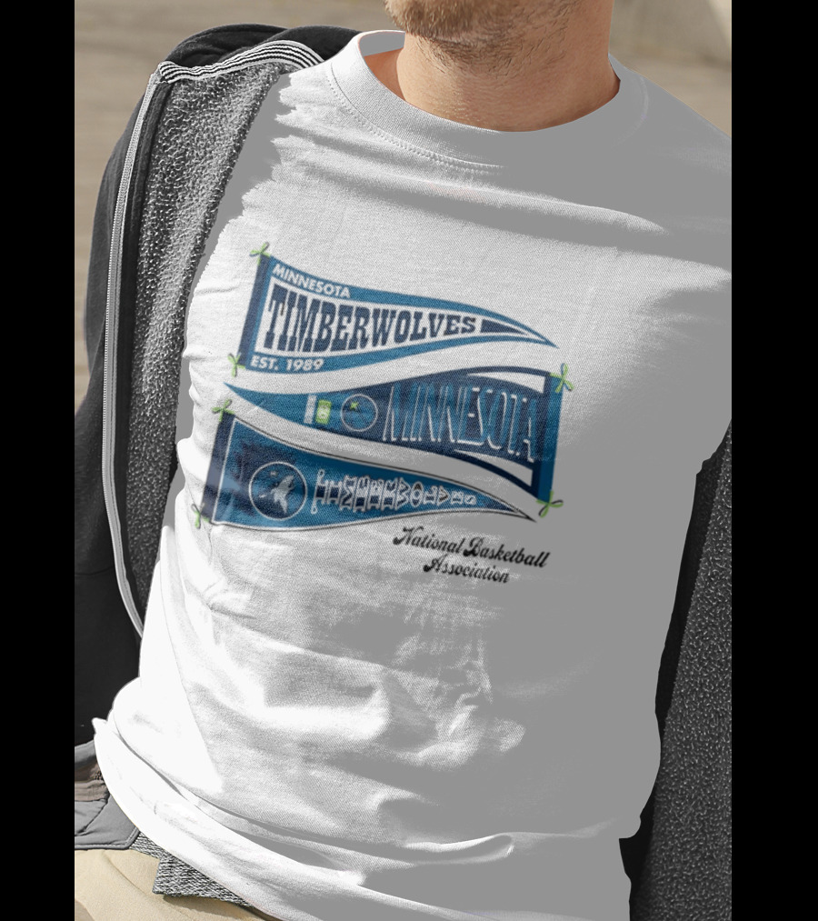 Minnesota Timberwolves NBA Pennants T-Shirt