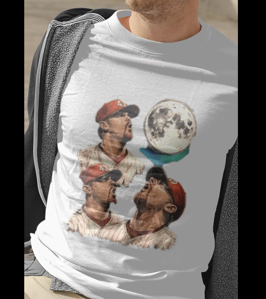 Patrick Sandoval 43 Los Angeles Angels MLB Baseball Moon Northern Lights T-Shirt