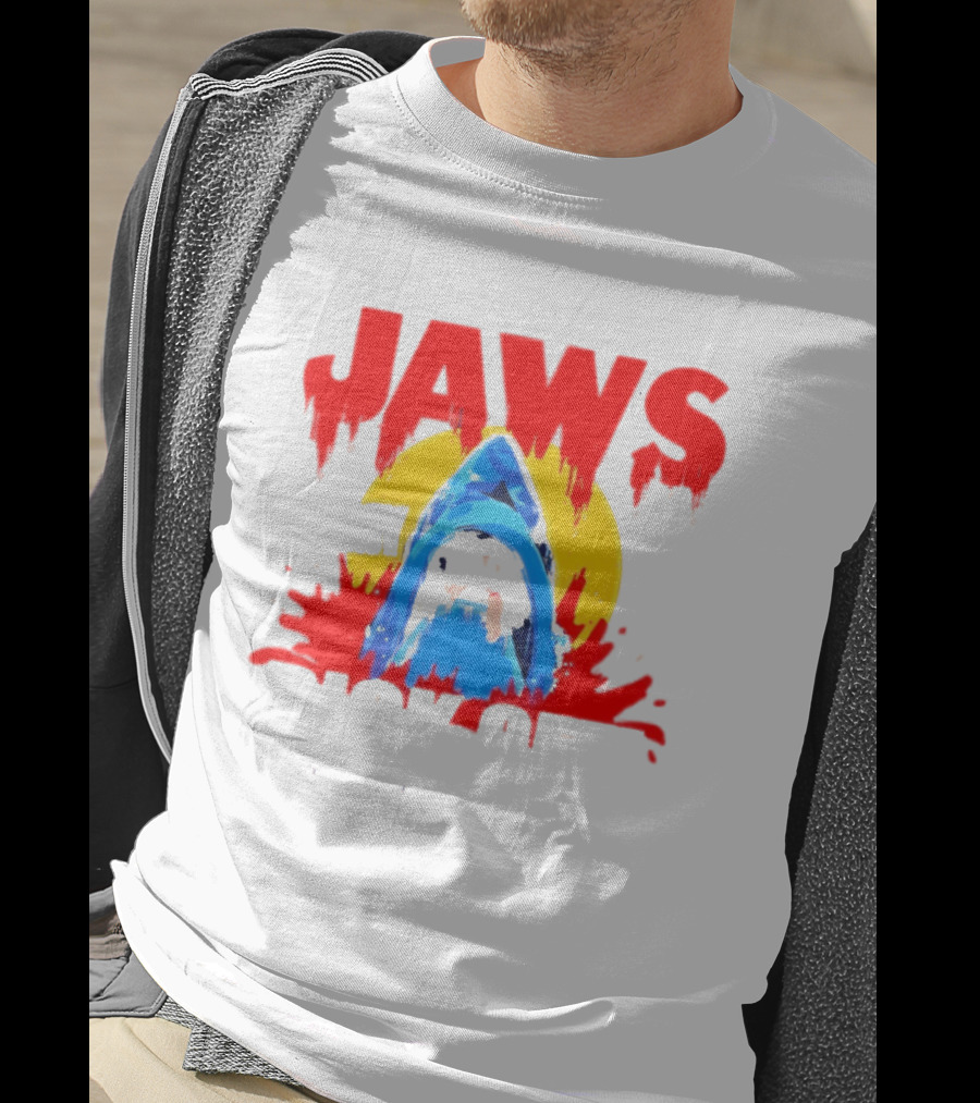 Jaws Bit My Dick Off Amity Island New England Shark Attack T-Shirt