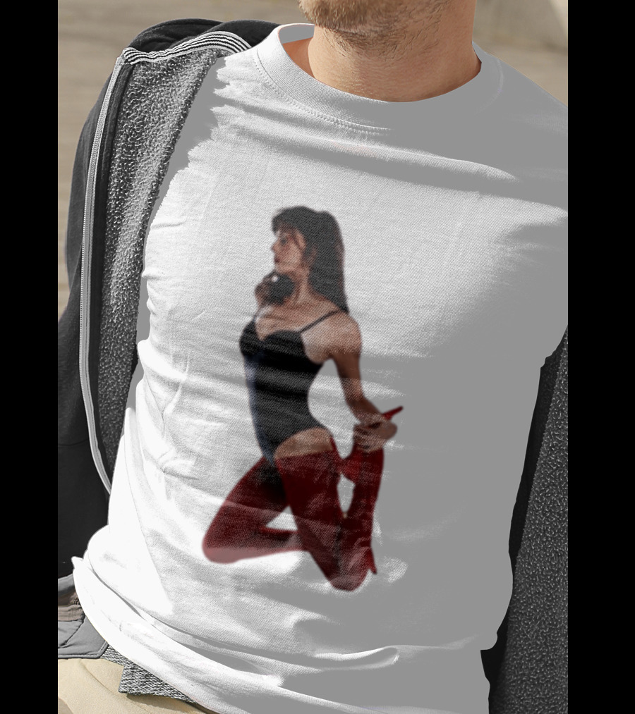 Rebecca Black Age Of The Exhibitionist Red Bodysuit And Stockings T-Shirt