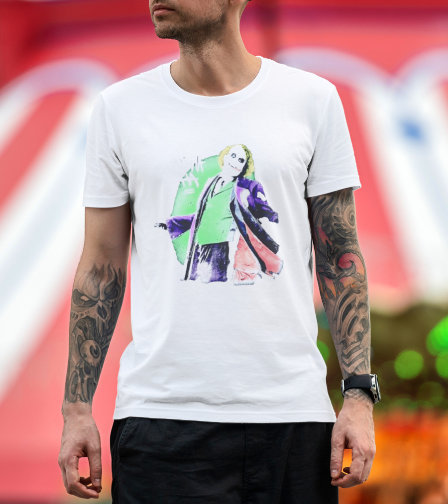 Joker The Dark Knight Ha Ha Ha Iconic Villain Laugh T-Shirt
