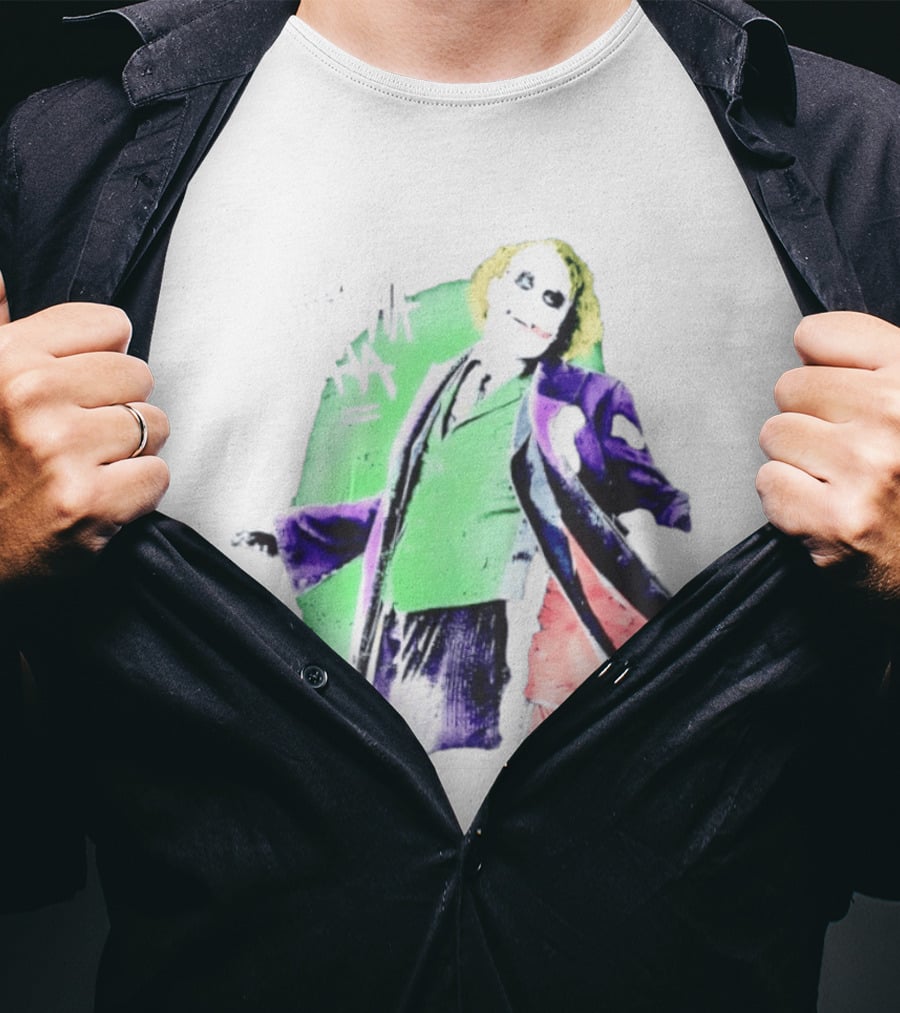 Joker The Dark Knight Ha Ha Ha Iconic Villain Laugh T-Shirt